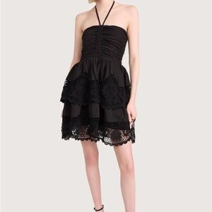 Ulla Johnson Black Strapless Dress